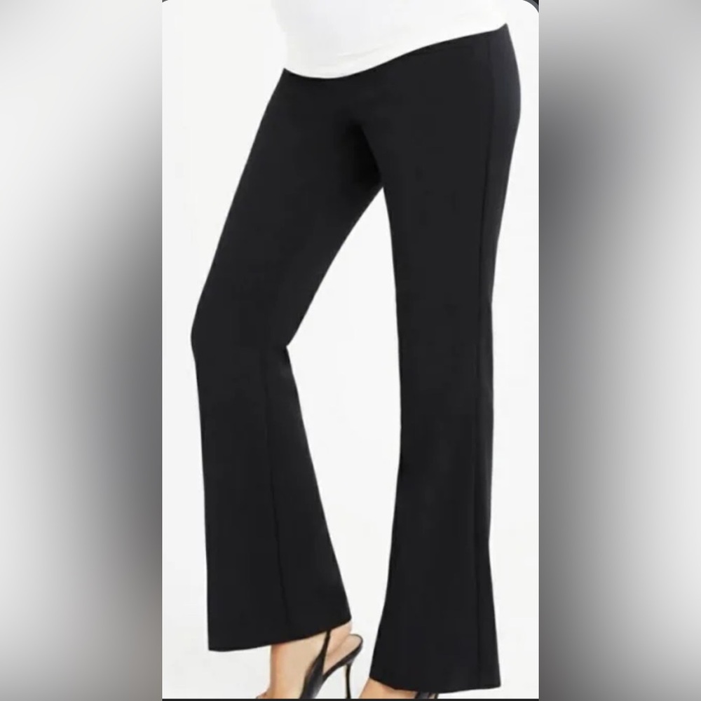 motherhood maternity black flare leggings pants sz. M EUC